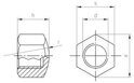 DIN 917 A2 M 14X1,5 A/F 22