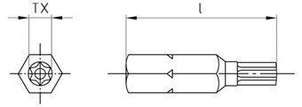 Art. 9129 CV-Steel 1/4"X25 TX-PIN 30