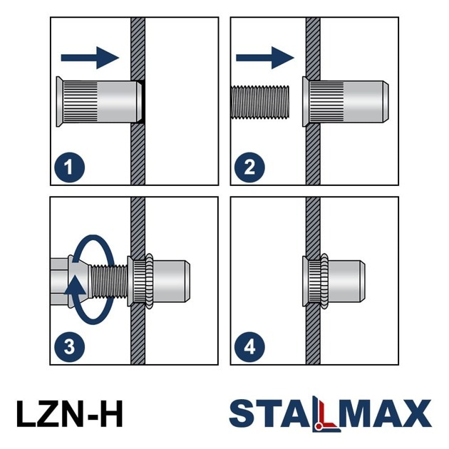 LZN-H M4x12 (1,5-3,0) A2