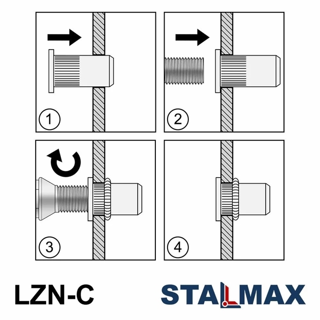 LZN-C M10x24 (4,0-6,5) A2