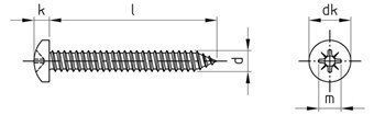 DIN 7981 A4 C 6,3X80 Z