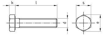 M8X110 DIN 933 A4-80